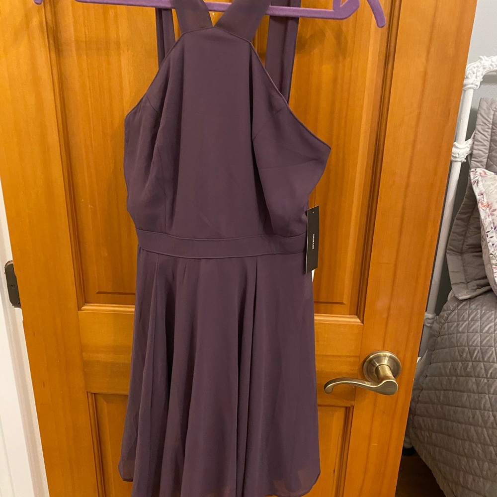 Lulus plum skater dress with tags